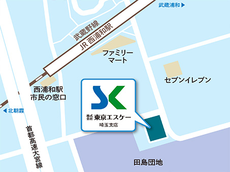 図版：埼玉支社の地図